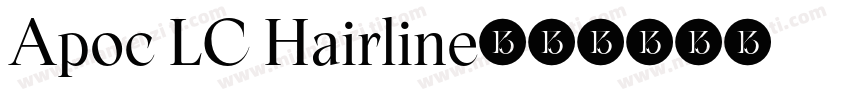 Apoc LC Hairline字体转换